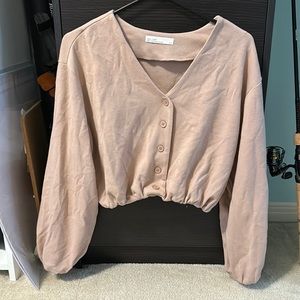 Oak and forte v neck crew